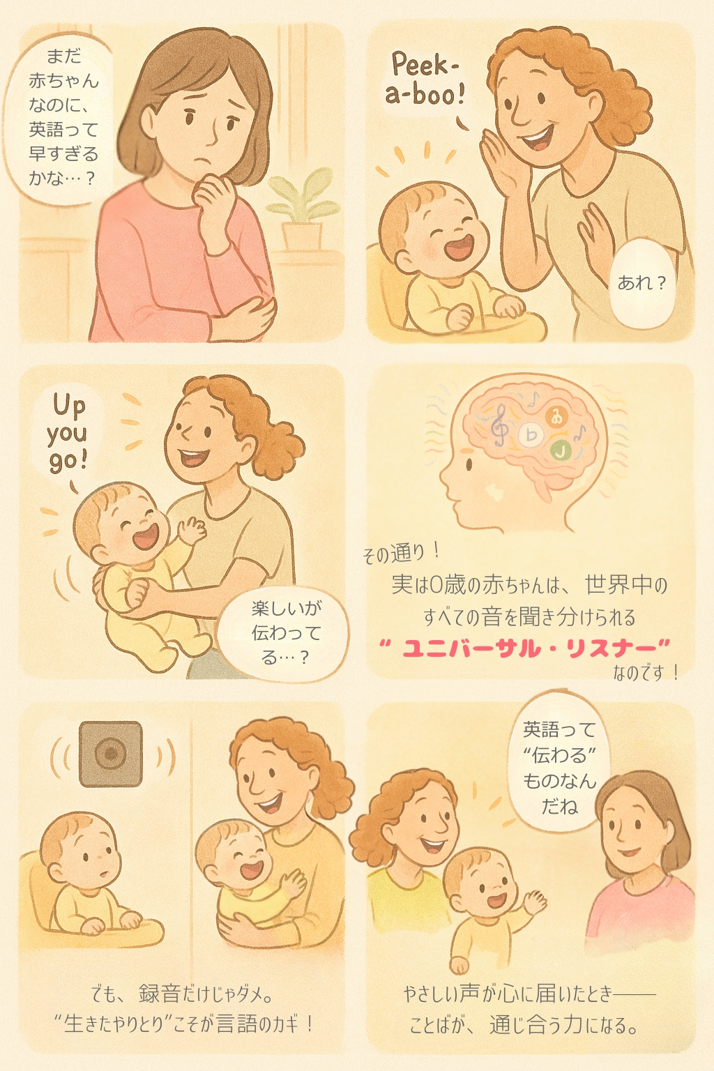 「はじめてのPeek-a-boo」〜英語が赤ちゃんに届くとき〜